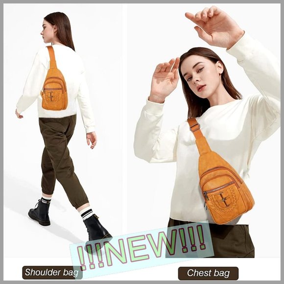 New~~~ Sling Backpack Chest Crossbody Shoulder Bag Travel Daypack for Men - Picture 2 of 6